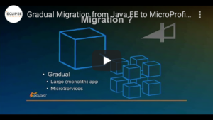 Gradual Migration from Java EE to MicroProfile Presentation at EclipseCon Europe 2018