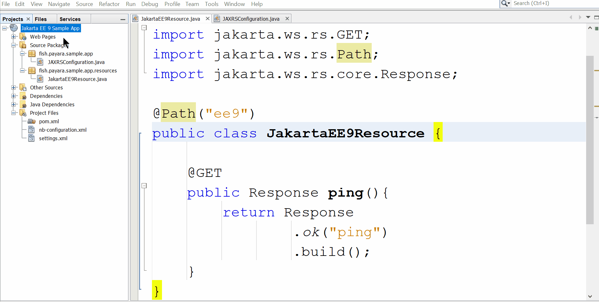JakartaEE9SampleApp