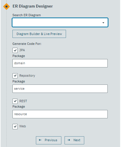 AI-Powered ER Diagram Designer in Payara Starter 